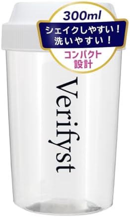 Verifyst（ベリフィスト）プロテインシェイカー 300ml 目盛付き シェーカー