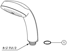LIXIL(リクシル) INAX 浴室用 シャワーヘッドスプレータイプ BF-6L 画像 2
