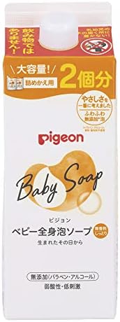 PIGEON ピジョン ベビー全身泡ソープ しっとり 詰替用 2回分 800ml