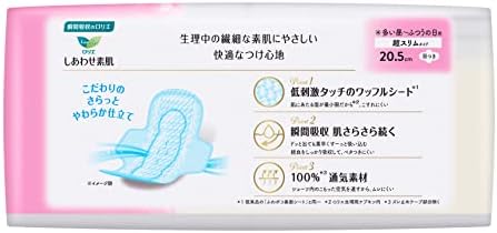 ロリエ エフ しあわせ素肌 超スリム ふつうの日用 羽つき20.5cm 24コ入 画像 2