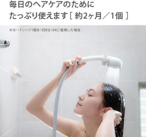 タカギ(Takagi) 塩素除去カプセル Miz-e ミズイイ シャワー シャワーヘッド カートリッジ 2個入 JSC001 画像 3