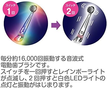 こども用電動歯ブラシ プチブルレインボー for Baby ブルーS-203B 画像 4